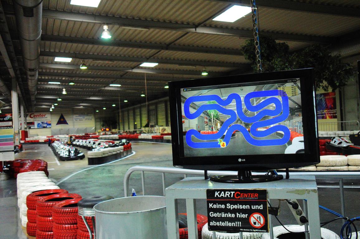 Streckenplan und Streckenführung im Kartcenter Kottingbrunn. Foto: Prinz